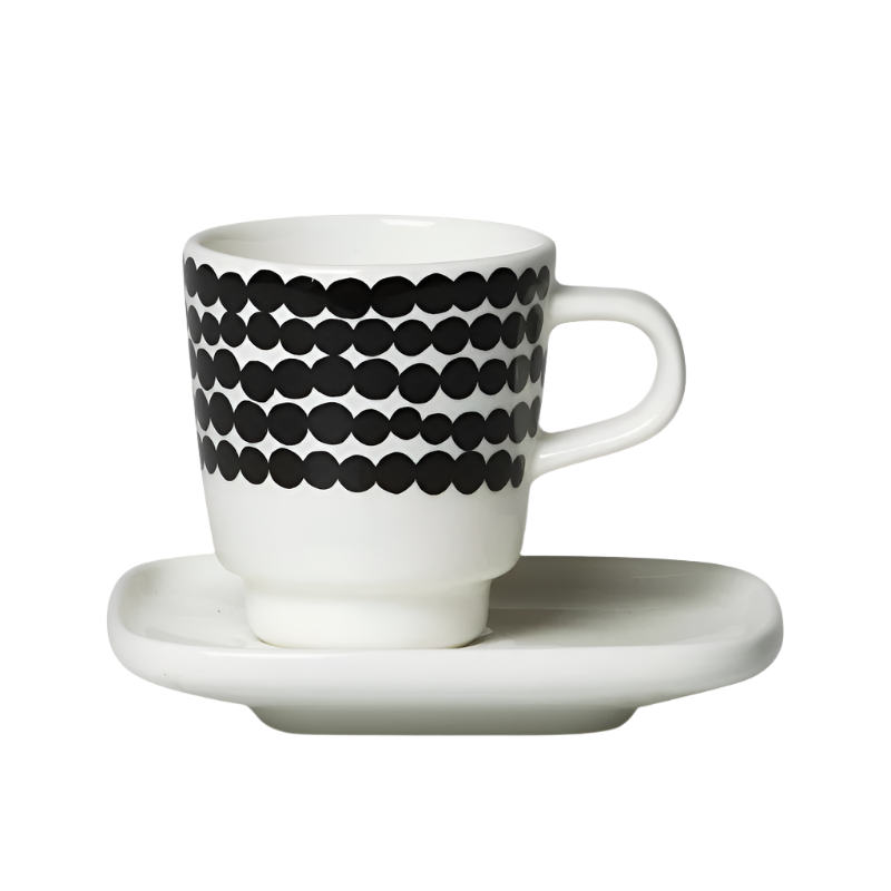 Espressotasse mit Untertasse "Oiva Siirtolapuutarha"