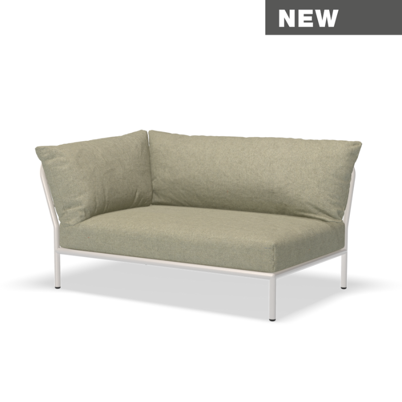 Lounge Eckelement "Level 2 " schmal Links - Muted White