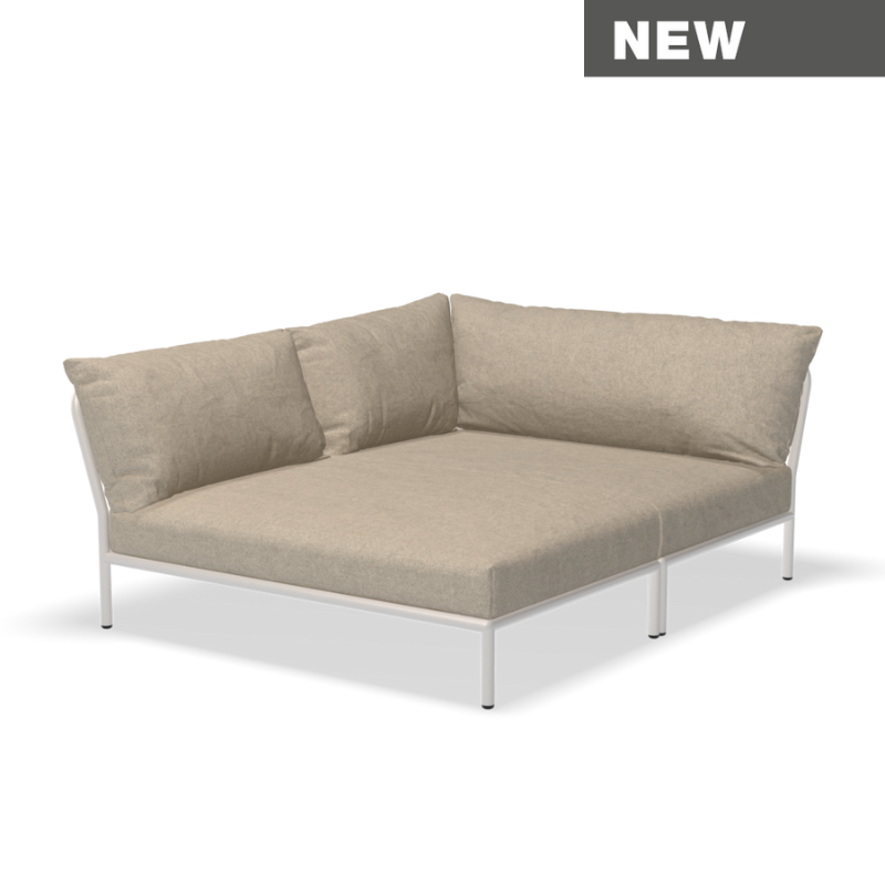 Lounge Eckelement "Level 2 " Links - Muted White