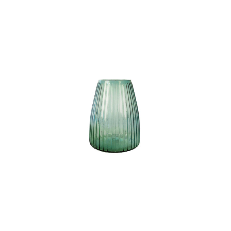 XLBOOM DIM Stripe Vase - mittel hellgrün