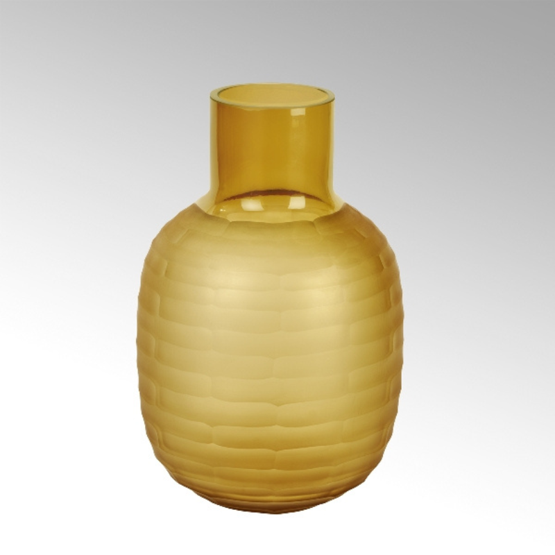 Cotto Wohnen Lambert Bronzino Glas Vase  Honig