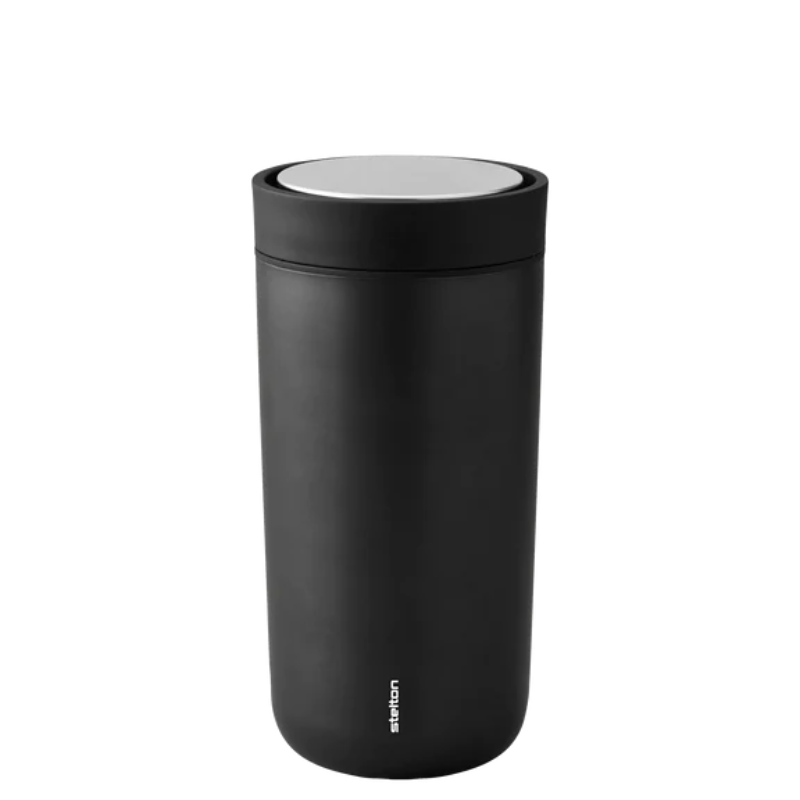 Cotto Wohnen Stelton To Go Click Becher Black Metallic