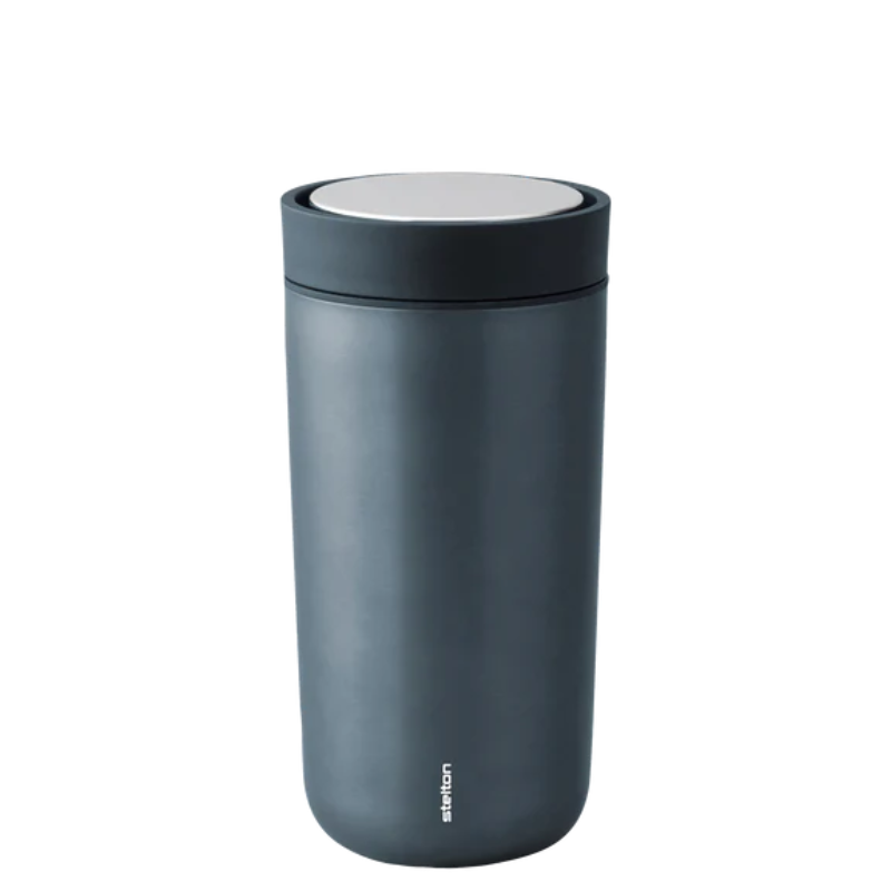 Cotto Wohnen Stelton To Go Click Becher Blue Metallic