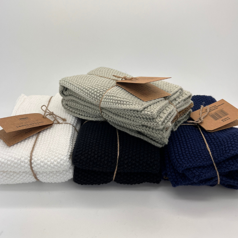 ASA Selection Baumwolltuch gestrickt 2er Set