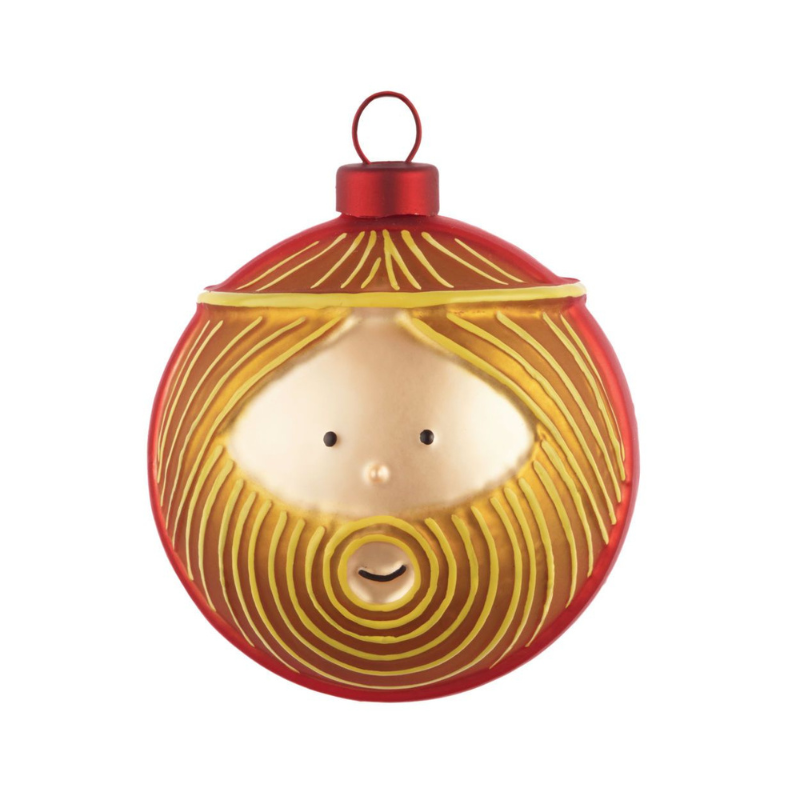 Weihnachtskugeln "Krippenspiel" aus Glas