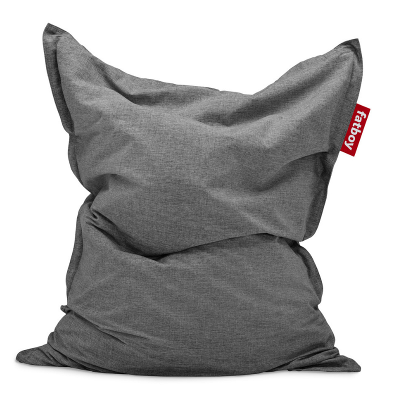 Fatboy Sitzsack Original Outdoor auf weißem Hintergrund in der Farbe Rock Grey
