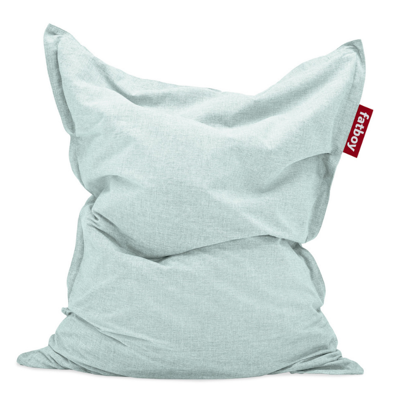 Fatboy Sitzsack Original Outdoor auf weißem Hintergrund in der Farbe Seafoam