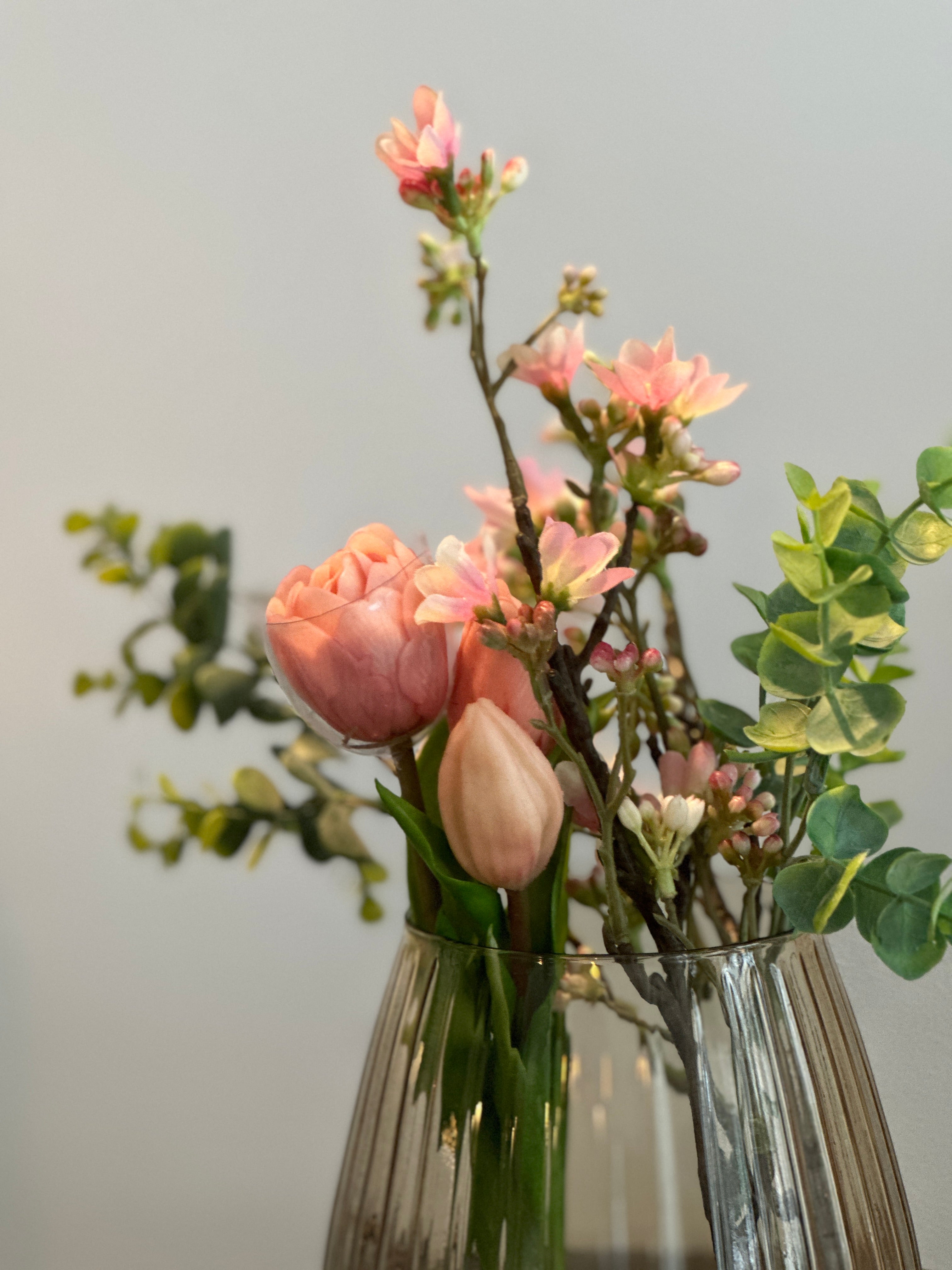 EverGreen - Kunstblumen Tulpenbund aus 4 Stück