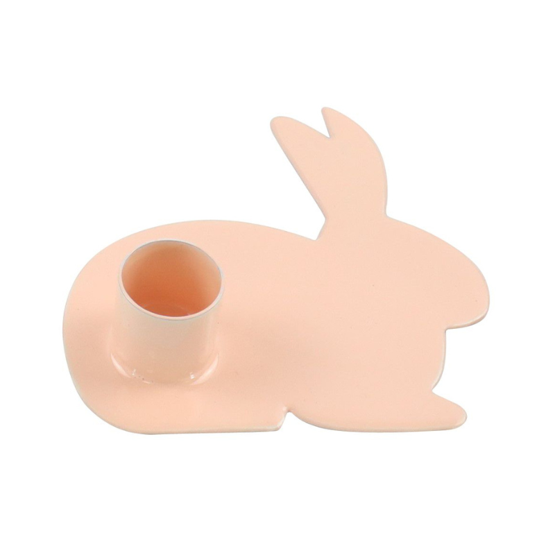 Kerzenhalter Hase aprikot