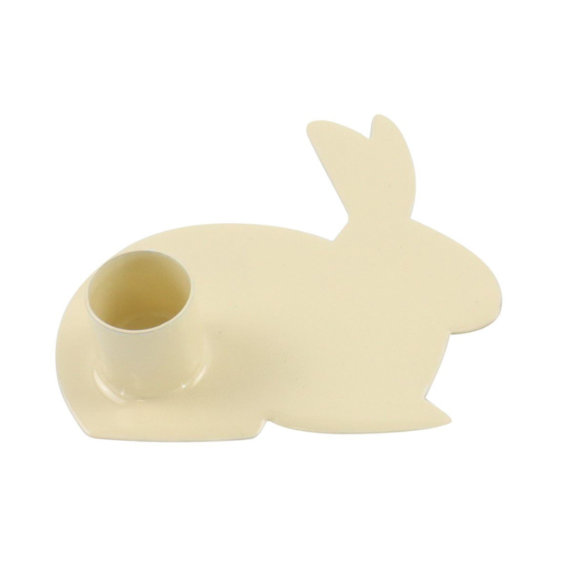Kerzenhalter Hase vanille