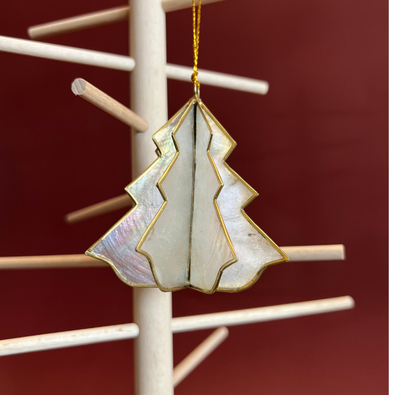 Kinta Weihnachtsbaumschmuck Baum paco offwhite gold hängend
