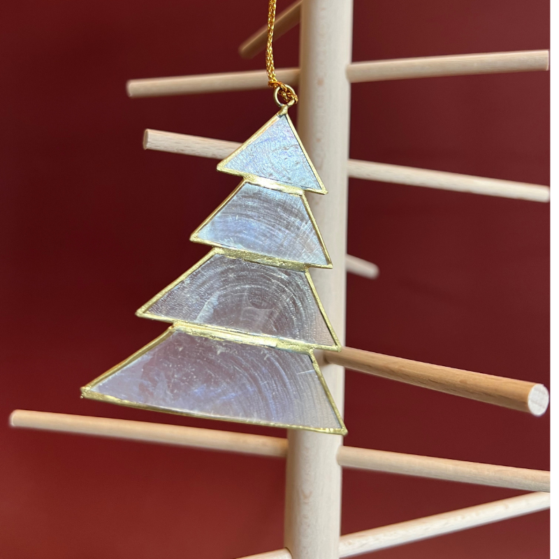 Kinta Weihnachtsbaumschmuck Baum Origami offwhite gold hängend
