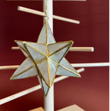 Kinta Weihnachtsbaumschmuck Stern Sputnik offwhite gold hängend