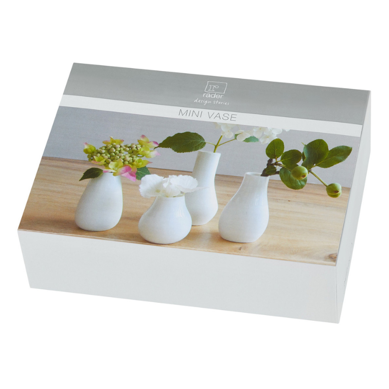 Mini-Vasen 4er Set Geschenkverpackung