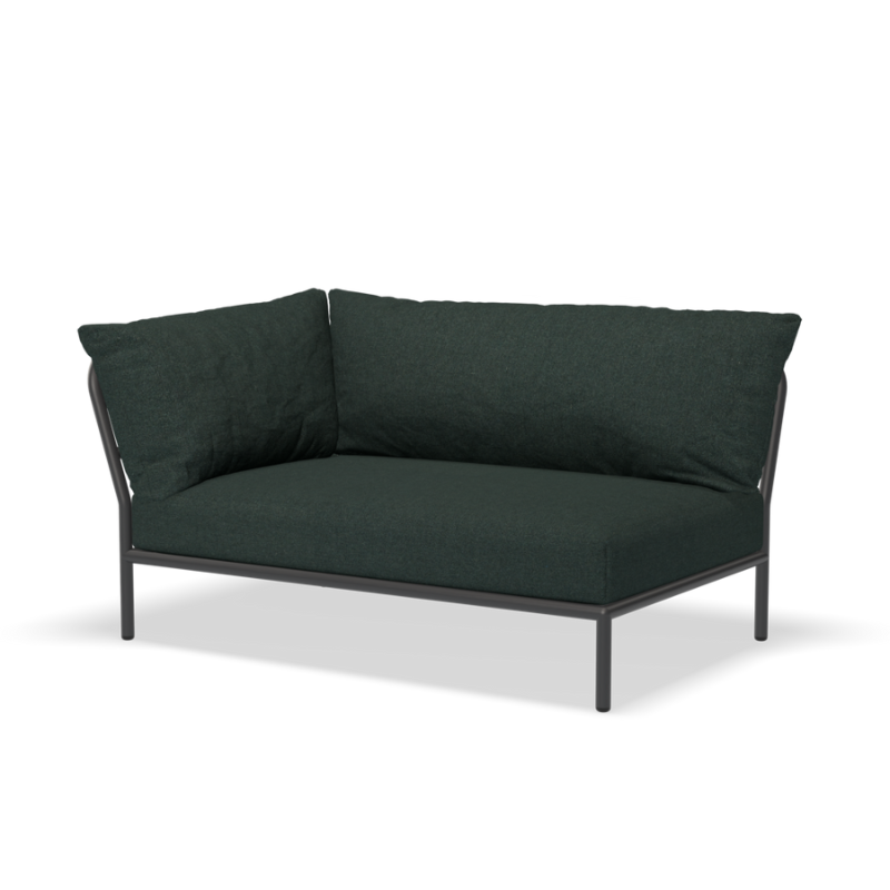 Lounge Eckelement "Level 2 " schmal Links - Dark Grey