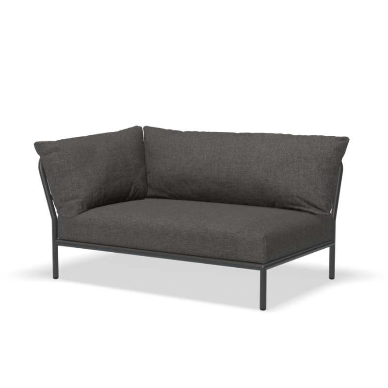 Lounge Eckelement "Level 2 " schmal Links - Dark Grey