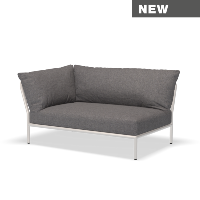 Lounge Eckelement "Level 2 " schmal Links - Muted White
