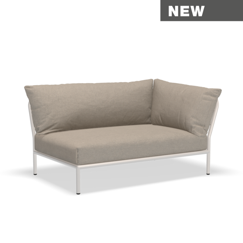 Lounge Eckelement "Level 2 " schmal Rechts - Muted White