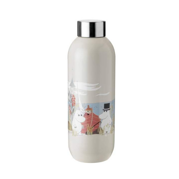 Cotto Wohnen RIGTIGbySteltonKeepCoolTrinkflasche0_75L_Moomin_Sand
