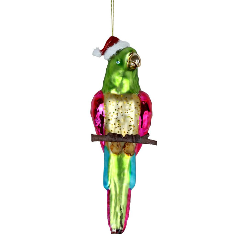 Weihnachtsanhänger Papagei