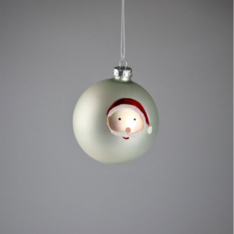 Weihnachtskugel "Santa" aus Glas