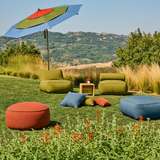 Lounge-Hocker für den In & Outdoor-Bereich "Maliha" rund