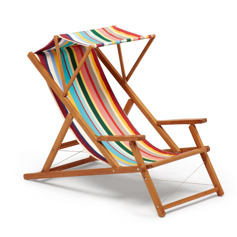 Liegestuhl "Cabin Delux" aus Teak-Holz