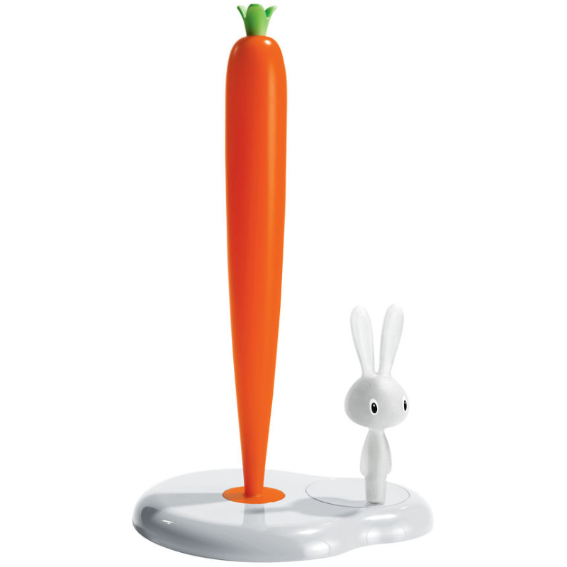 Alessi Bunny & Carrot Küchenrollenhalter Weiß