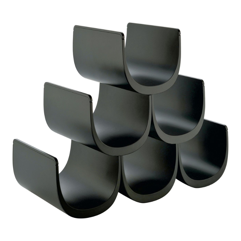 Alessi NOE Flaschenregal in schwarz