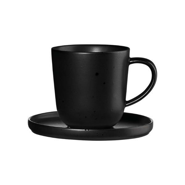 Espressotasse mit Unterteller "Kuro"