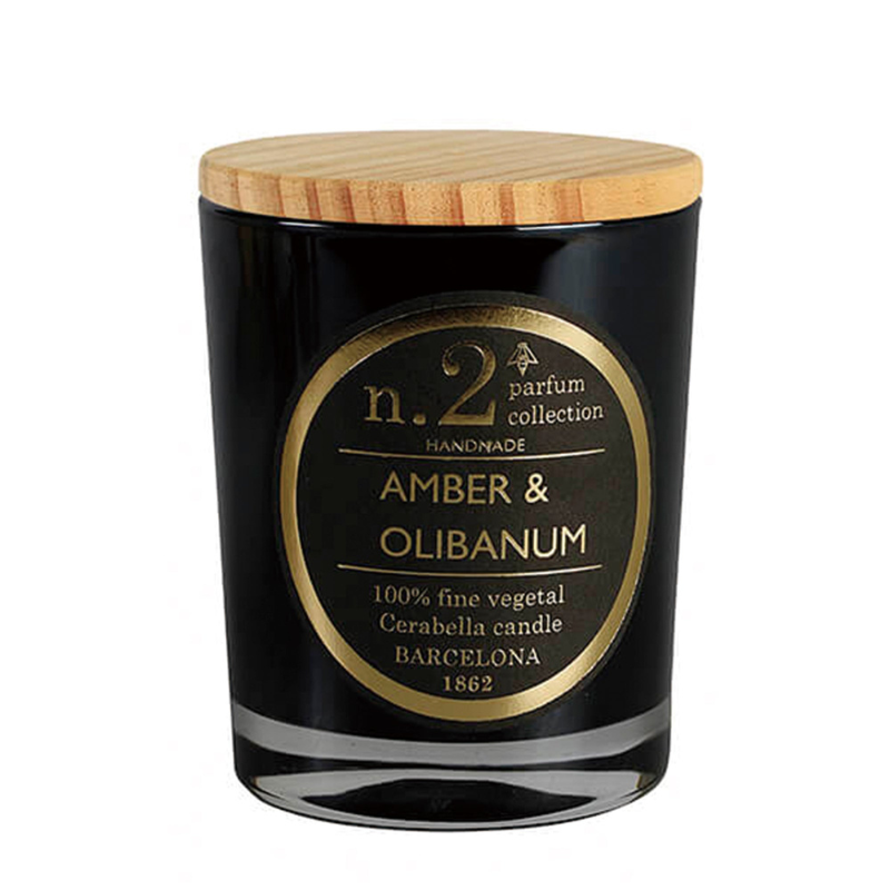 Cerabella Duftkerzen im Glas mit Deckel, Amber & Olibanum