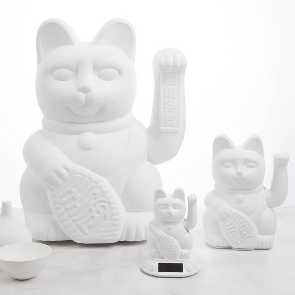 Cotto Wohnen Donkey Lucky Cat Winkekatze Large weiß