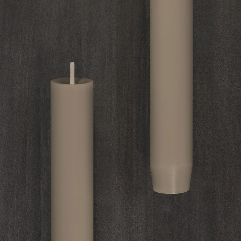 Cotto Wohnen Engels Stabkerze D2,2cm Höhe 24cm Kiesel