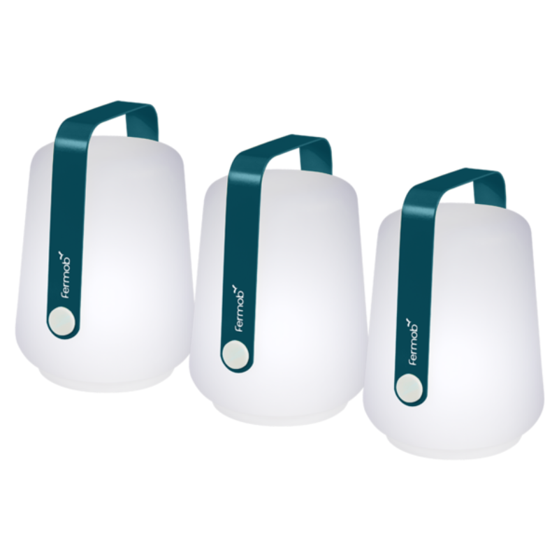 Cotto Wohnen Fermob Balad Lampe 3 er Set Acapulcoblau