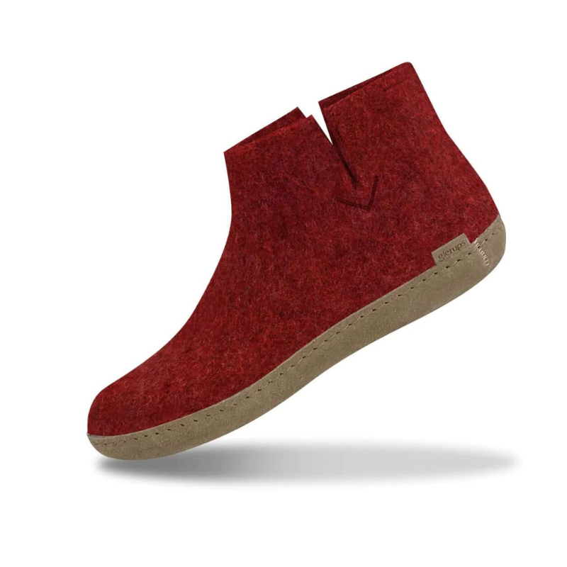 Glerup Boot Filzstiefel mit Ledersohle