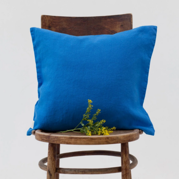 Cotto Wohnen LinenTalesLeinenKissenbezug40x40cmFrenchBlue