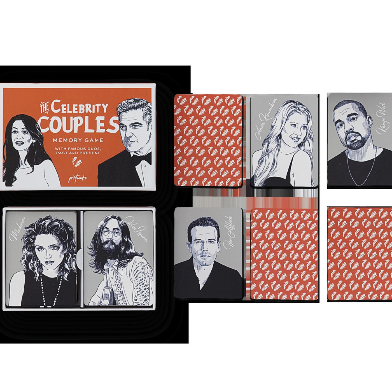 Printworks Memory Iconic Couples, Bekannte Paare, Spiel