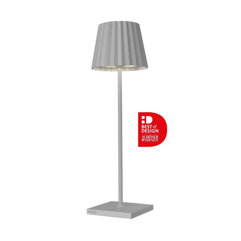 Sompex LED Outdoor Lampe Troll in Grau mit dem best Design Award (Outdoor geeignet)