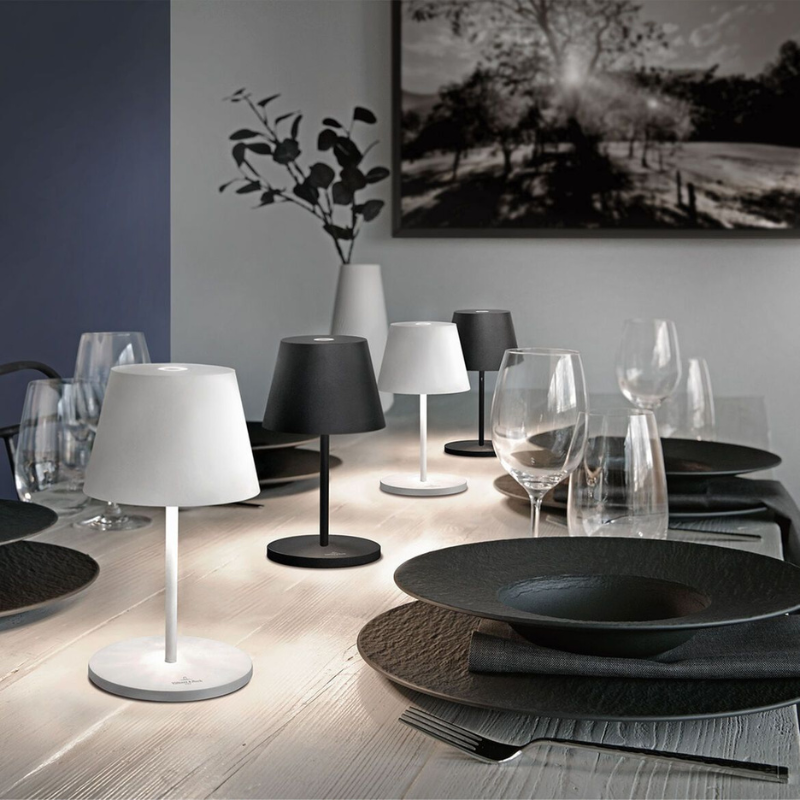 Cotto Wohnen Villeroy & Boch Tischlampe Neapel oder Seoul LED mit Ladestation